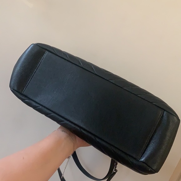 Vintage YSL Black Chevron Tote - Picture 8 of 16